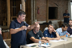 6ª Reunião (Extraordinária) da CUTHAB. Pauta: Soluções para enfrentar os alagamentos e dificuldades do transporte no bairro Guarujá e proximidades. Realizada no CTG Roda de Chimarrão. Na foto, vereador José Freitas