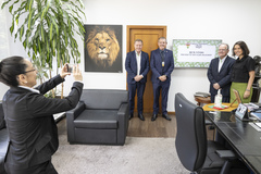 Presidente Comandante Nádia recebe Sr. Ronaldo Sielichow/Presidente Sicredi Origens RS e Diretor-Geral André Córdova