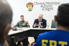 Presidente Comandante Nádia participa da reunião de preparação do simulado de sinistro da CMPA.