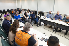 Presidente Comandante Nádia participa da reunião de preparação do simulado de sinistro da CMPA.