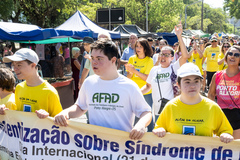 Presidente Comandante Nádia participa da Caminhada da AFAD (Associação dos Familiares e Amigos do Down) pela conscientização da Síndrome de Down.