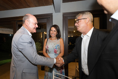 Presidente Comandante Nádia comparece a jantar com soamarinos, membros da Sociedade dos Amigos da Marinha.