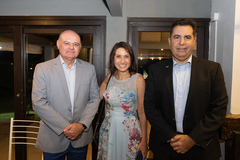 Presidente Comandante Nádia comparece a jantar com soamarinos, membros da Sociedade dos Amigos da Marinha.