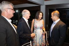 Presidente Comandante Nádia comparece a jantar com soamarinos, membros da Sociedade dos Amigos da Marinha.
