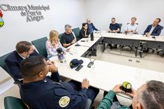 Reunião conjunta da CCJ e CEDECONDH para sabatina da Sra. Tamara Lemos Moreira, indicada para o exercício da função de Corregedora-Geral da Guarda Municipal. de Porto Alegre.