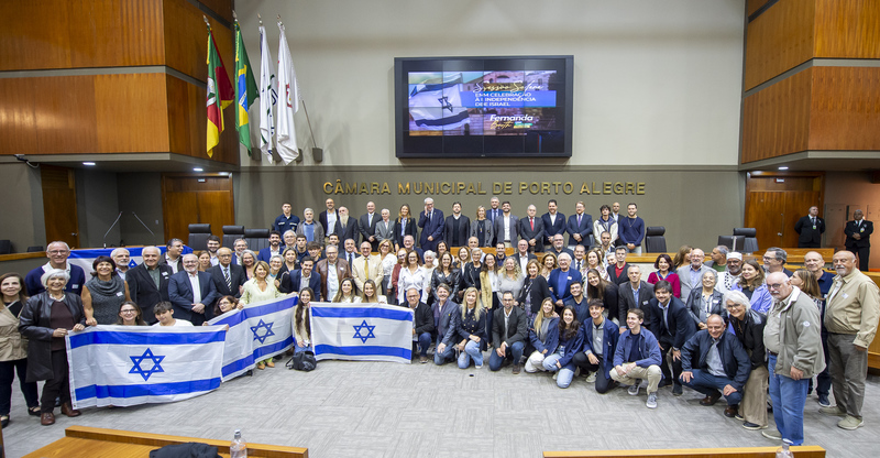Sessão Solene em Comemoração à Independência do Estado de Israel (Yom Ha'atzma'ut), proposta pela vereadora Fernanda Barth.