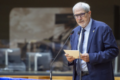 Sessão Solene em Comemoração à Independência do Estado de Israel (Yom Ha'atzma'ut), proposta pela vereadora Fernanda Barth. Na tribuna, o cônsul Rafael Fendrich.
