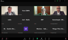 Audiência Pública realizada de forma online sobre o projeto do Executivo para a alienação de imóveis. 