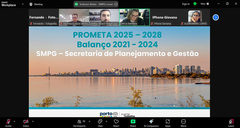 Audiência Pública realizada de forma online para apresentação da proposta do Programa de Metas do Poder Executivo de Porto Alegre (Prometa). A videoconferência foi presidida pelo vereador Márcio Bins Ely.