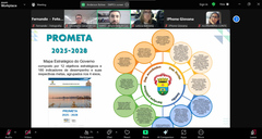 Audiência Pública realizada de forma online para apresentação da proposta do Programa de Metas do Poder Executivo de Porto Alegre (Prometa). A videoconferência foi presidida pelo vereador Márcio Bins Ely.