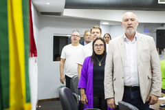 Lançamento da Frente Parlamentar em Defesa do Direito do Aposentado, proposa pela vereadora Cláudia Araújo.
