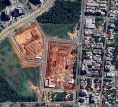 Terreno fica próximo à Senador Tarso Dutra e a Cristiano Fischer. Fonte: Google maps.