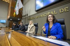 Audiência Pública debate o Projeto de Lei do Executivo Nº 028/25, que autoriza a concessão parcial dos serviços públicos de saneamento do Município de Porto Alegre.