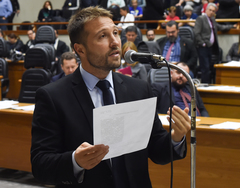 Vereador Mendes Ribeiro (PMDB), proponente da homenagem