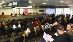 O público marcou presença no evento, realizado no Plenário Ana Terra