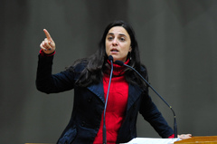 Fernanda Melchionna, autora da homenagem