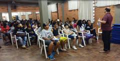 Os alunos da Jean Piaget tiveram o primeiro encontro do projeto neste mês