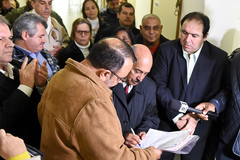 Cedecondh participa de inspeção da vigilância de saúde no Hospital Parque Belém. Na foto: Coordenador-geral da vigilância em saúde, Ânderson Lima, presidente do hospital, Luiz Pereira e os vereadores Dr. Thiago Duarte e Dr. Goulart.