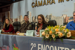 Lourdes na abertura do seminário. Foto: Filipe Olivar/Fundação Ulysses Guimarães