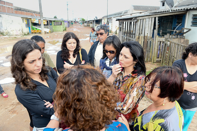 Cedecondh, Defensoria e Demhab estiveram no local hoje pela manhã Foto: Ederson Nunes