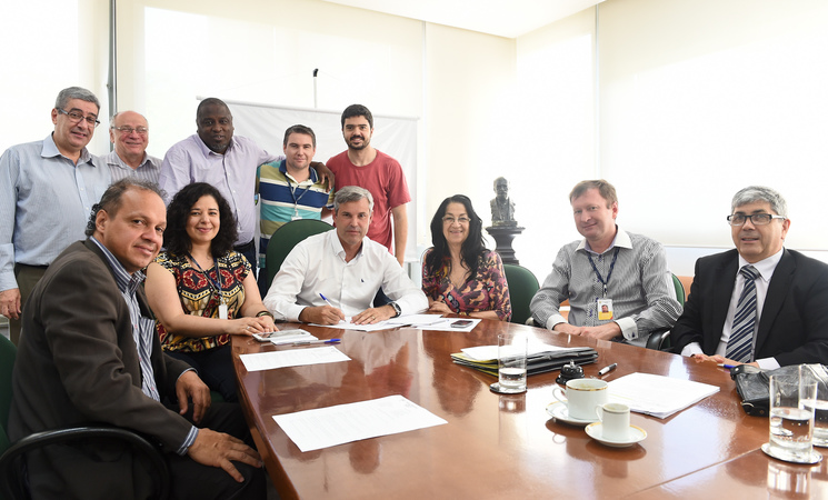 Ato de lançamento do Processo Eletrônico no Salão Nobre Foto: Ederson Nunes
