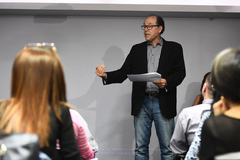 Comissão Especial para tratar dos projetos do Executivo sobre direitos e vantagens dos servidores municipais. Reunião no Simers. Na foto, Jorge Luiz Eltz, diretor do Simers