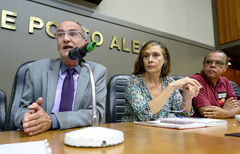 Reunião da Comissão Especial para tratar dos projetos do Executivo sobre direitos e vantagens dos servidores municipais. Apresentação do Relatório da Comissão Especial.