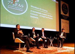 Tema apresentado pelo vereador foi “A sociedade a partir do Bem Comum: o papel do estado”. Foto: Marco Pecker