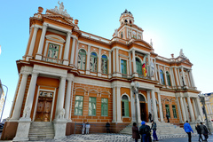 O Paço dos Açorianos, sede da Prefeitura de Porto Alegre