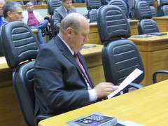 Vereador em exercício participou do plenário para as votações e discussões da semana.