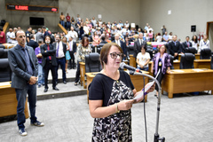 Natália Alves (PT) criticou possibilidade de terceirização na Fasc