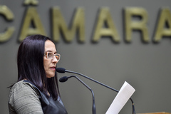 A vereadora suplente Cláudia Araújo (PSD)