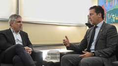 Rocha e Nagelstein (d) em encontro nesta segunda