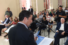 Nagelstein destacou o acolhimento e o trabalho de educação profissionalizante realizado pelo Pão dos Pobres