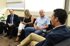 Presidente (d) garantiu aos organizadores do evento o apoio da Câmara