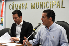 Prefeito Nelson Marchezan Jr. (e) e vereador Valter Nagelstein (foto arquivo)