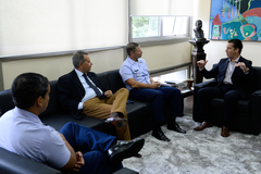 Presidente da CMPA recebe visita do Brigadeiro da Força Aérea Arnaldo Silva Lima Filho.