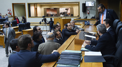 Plenário Otávio Rocha, da Câmara Municipal, na tarde desta quarta-feira