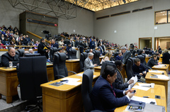 Plenário Otávio Rocha na tarde desta segunda-feira