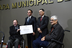 Paulo Brum (e), Jaques, Cássio Trogildo e Calil (d)