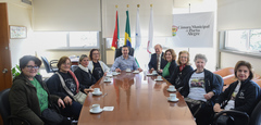Grupo relatou ao presidente (c) que materiais esportivos sumiram do Parque Moinhos de Vento 