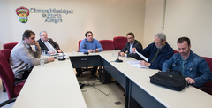 Reunião da Comissão de Constituição e Justiça com a presença de representantes dos taxistas reivindicando regulamentação da atual lei dos taxis, senhores Júnior Bof e Walter Barcellos