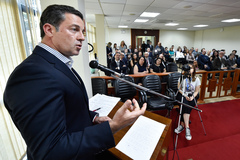 Presidente Valter Nagelstein (MDB) destacou história centenária do Tribunal da Justiça Militar