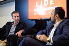 Nagelstein (e) e Fernandez conversaram sobre a importância do empreendedorismo