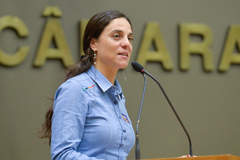 Movimentações de plenário. Na foto, a vereadora Fernanda Melchionna.