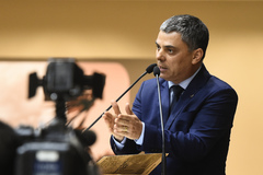 Vereador Cassio Trogildo na tribuna