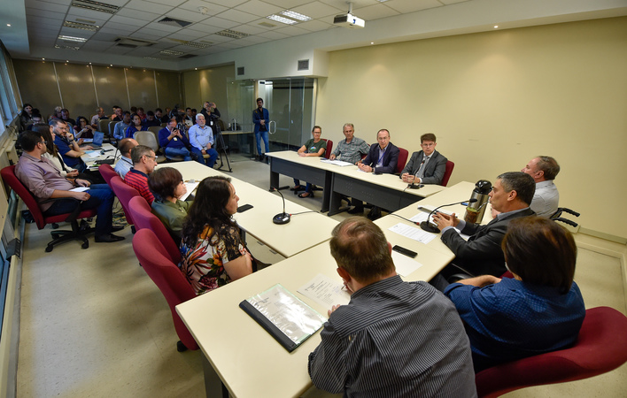 Reunião para debater as feiras orgânicas no município de Porto Alegre.