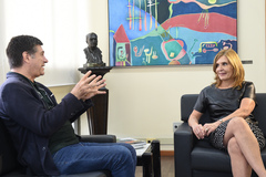 Alabarse e Mônica Leal reafirmaram parceria entre SMC e Câmara para lançamento de novo edital na área de cultura