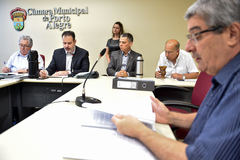 Reunião de abertura dos trabalhos.