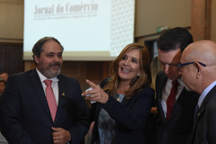 Mônica Leal prestigiou primeiro almoço do ano da Associação Comercial de Porto Alegre